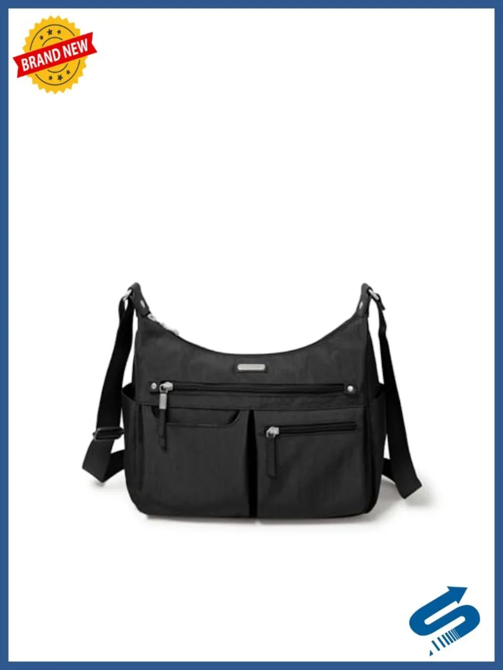 Large Hobo Bag with RFID Wristlet, Water-Resistant, Luggage Sleeve